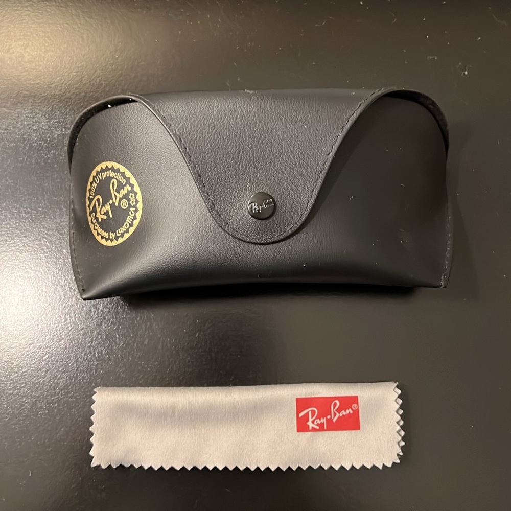 Ray Ban Sunglass Case and Polishing Cloth